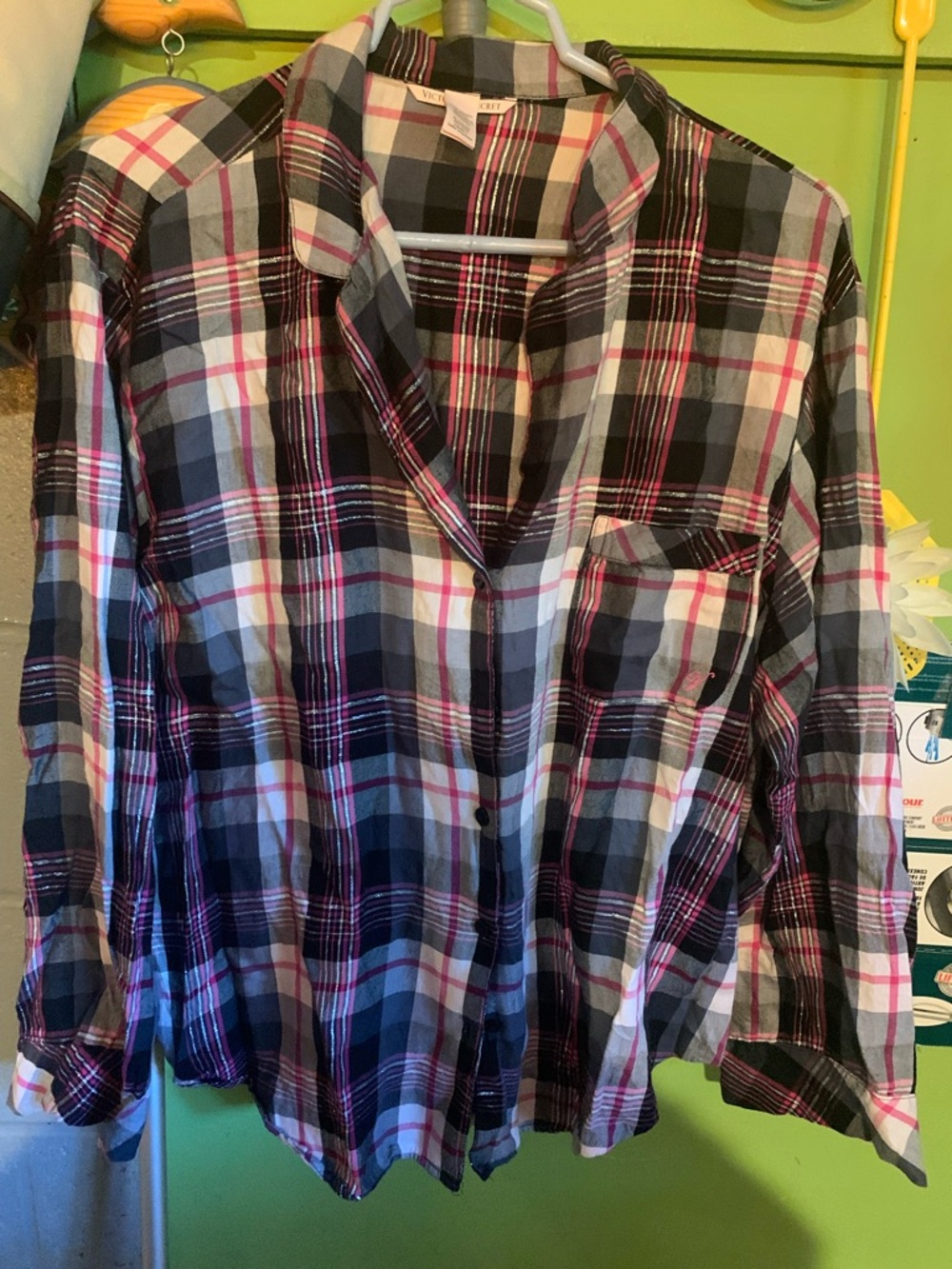 Victoria Secret Women’s Button Down Long Sleeve Shirt Size X-Large